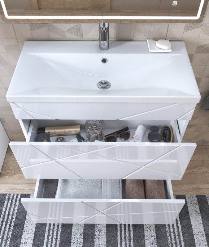 Тумба под раковину Vigo Geometry 70 белая