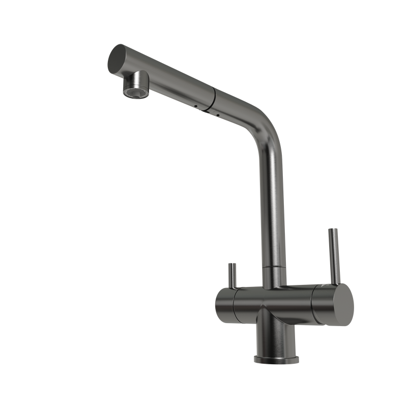 Смеситель для кухни Emar Steel ЕСВ 7017 dark