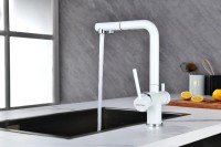 Смеситель для кухни Paulmark Serpentine Se213222-431 белый
