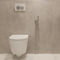 Гигиенический душ Teska Pulito BTK6800 со смесителем, С ВНУТРЕННЕЙ ЧАСТЬЮ, хром