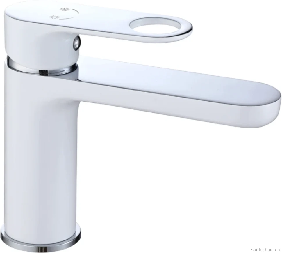 Смеситель для раковины D-lin D110377-C белый