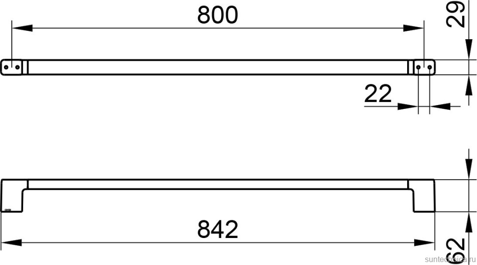 Держатель для полотенец Keuco Collection Moll 12701250800 шлифованная латунь