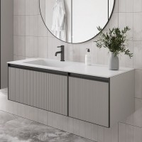 Тумба под раковину без столешницы Armadi Art Quatro 2 120 luna fuga, профиль anthracite