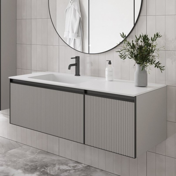 Тумба под раковину без столешницы Armadi Art Quatro 2 120 luna fuga, профиль anthracite