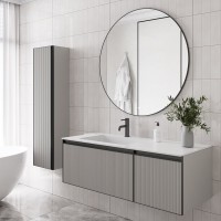 Тумба под раковину без столешницы Armadi Art Quatro 2 120 luna fuga, профиль anthracite