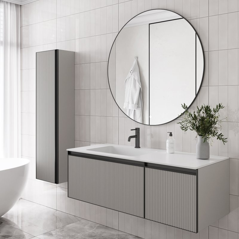 Тумба под раковину без столешницы Armadi Art Quatro 2 120 luna fuga, профиль anthracite