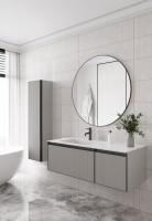 Тумба под раковину без столешницы Armadi Art Quatro 2 120 luna fuga, профиль anthracite