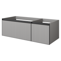 Тумба под раковину без столешницы Armadi Art Quatro 2 120 luna fuga, профиль anthracite