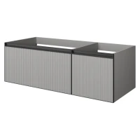 Тумба под раковину без столешницы Armadi Art Quatro 2 120 luna fuga, профиль anthracite