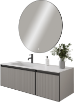 Тумба под раковину без столешницы Armadi Art Quatro 2 120 luna fuga, профиль anthracite