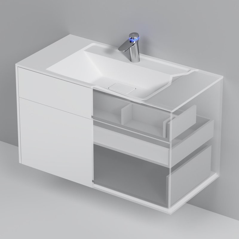 Тумба под раковину без столешницы AM.PM Inspire V2.0 100 белый матовый