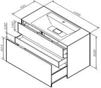 Тумба под раковину без столешницы AM.PM Inspire V2.0 100 белый матовый Тумба под раковину без столешницы AM.PM Inspire V2.0 100 белый матовый