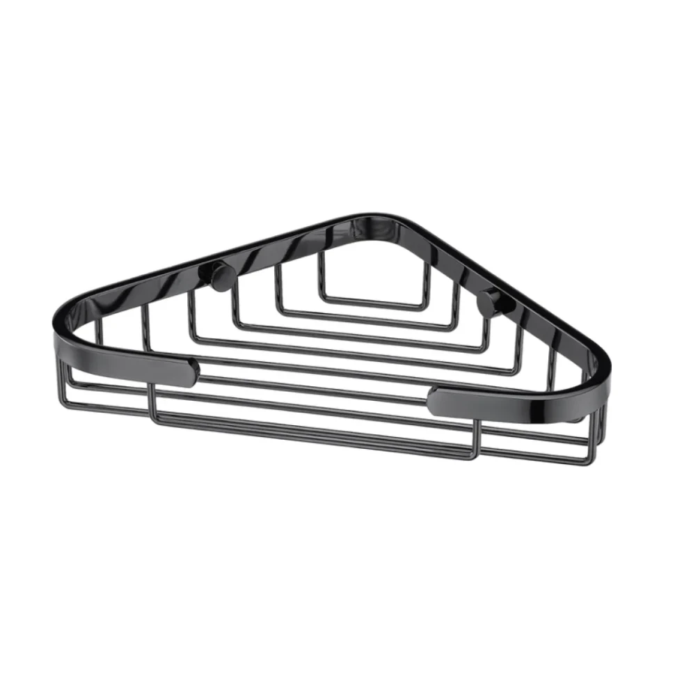 Полка Wasserkraft Glan K-733POLISHED BLACK угловая, черный глянец