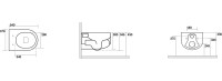 Комплект Унитаз подвесной Kerasan Flo + Крышка 318901 петли хром + Инсталляция Grohe Rapid SL 38772001 3 в 1 с кнопкой смыва + Звукоизоляция