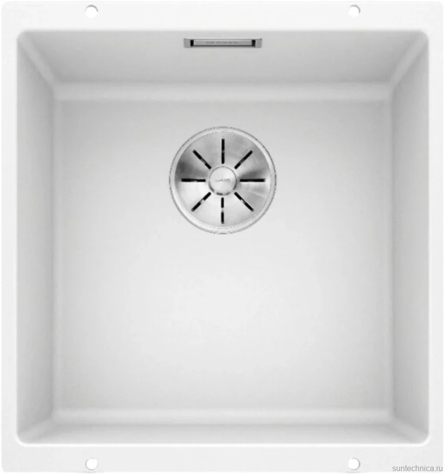 Комплект Мойка Blanco Subline 400-U белая + Смеситель Ambis-S 523119