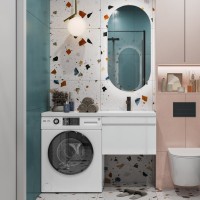 Тумба под раковину без столешницы Vigo Urban 60 1 ящик, под стиральную машину, белая