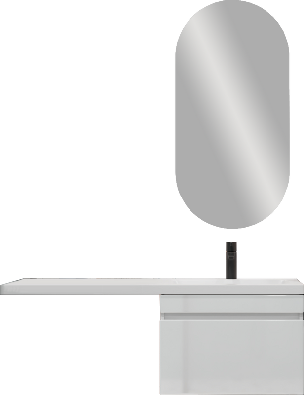 Тумба под раковину без столешницы Vigo Urban 60 1 ящик, под стиральную машину, белая