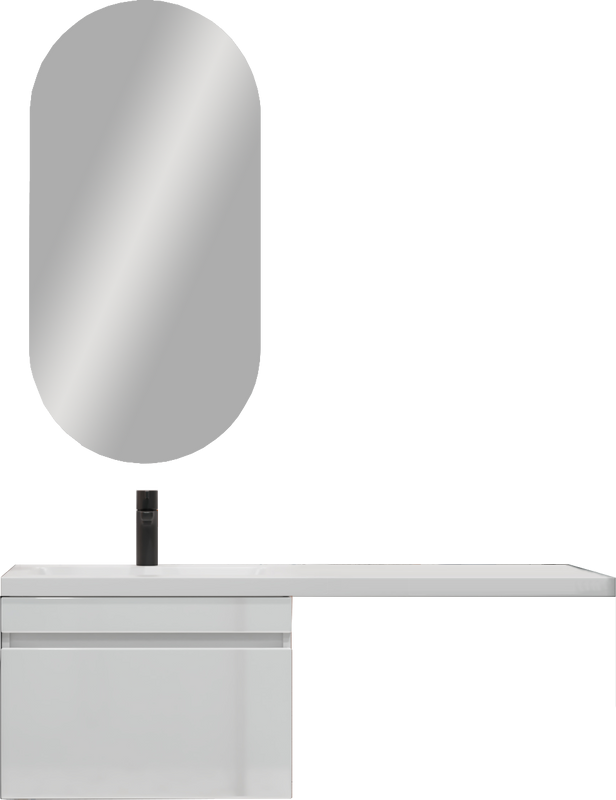 Тумба под раковину без столешницы Vigo Urban 60 1 ящик, под стиральную машину, белая