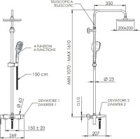 Душевая стойка Remer Energy EY34ASD20