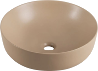 Накладная раковина BelBagno BB1315-H316 бежевая матовая