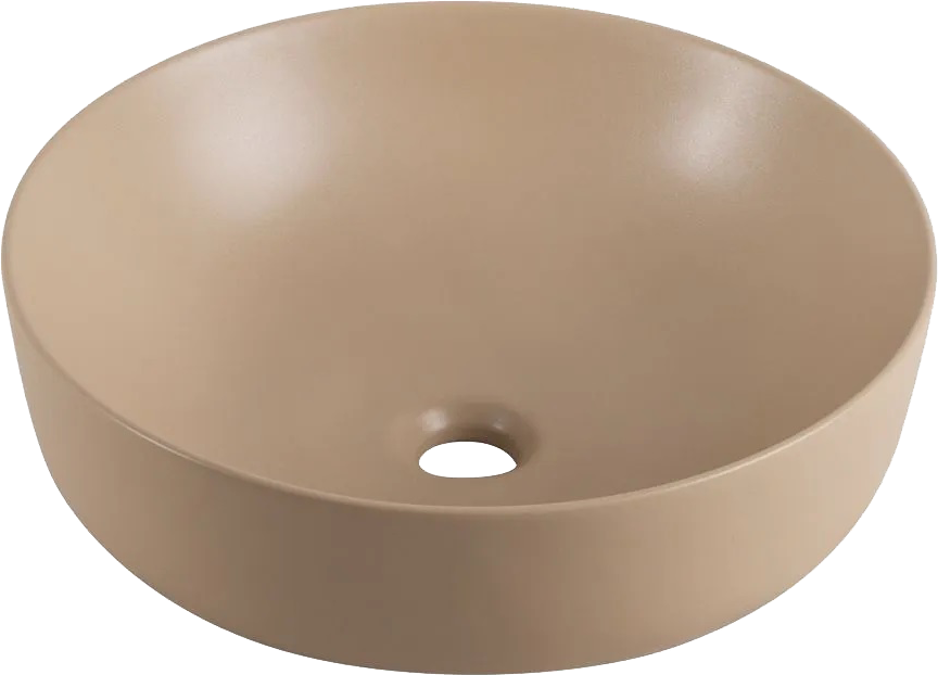 Накладная раковина BelBagno BB1315-H316 бежевая матовая