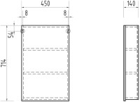 Зеркало-шкаф Vigo Grand 45 Зеркало-шкаф Vigo Grand 45