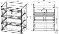 Мебель для ванной комнаты Style Line Даллас 130 L Люкс Plus напольная, белая, 3 ящика, зеркало DIWO Элиста