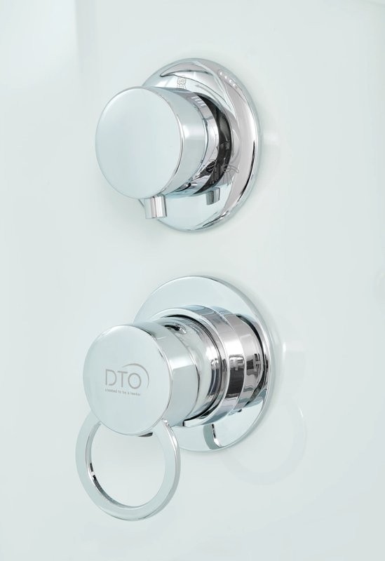 Душевая кабина DTO D EM2780N профиль хром, стекло матовое с узором