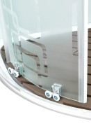 Душевая кабина DTO D EM2780N профиль хром, стекло матовое с узором