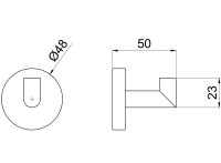 Крючок Allen Brau Priority 6.31001-MG брашированный графит, на шурупах Крючок Allen Brau Priority 6.31001-MG брашированный графит, на шурупах