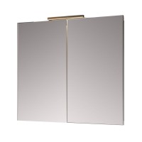 Зеркало-шкаф Alavann Cosmetic трюмо 90x80 с приближением, глянцевый белый