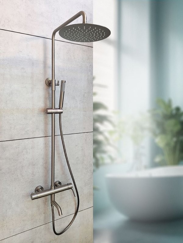 Душевая стойка AltroBagno Unione AltroBagnoUnione030210GM оружейная сталь