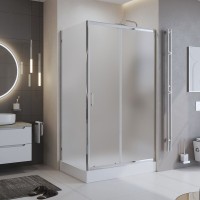 Душевой уголок BelBagno Uno 195 AH 1 120/90 P Cr профиль хром, стекло punto