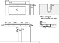 Раковина Kerasan Cento 355001*1 Раковина Kerasan Cento 355001*1