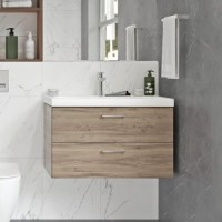 Мебель для ванной комнаты Cersanit Lara 50, раковина Como 50, зеркало LED 051 pro 55, с микрофоном и динамиками