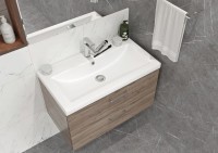 Мебель для ванной комнаты Cersanit Lara 50, раковина Como 50, зеркало LED 051 pro 55, с микрофоном и динамиками