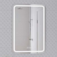 Мебель для ванной комнаты Cersanit Lara 50, раковина Como 50, зеркало LED 051 pro 55, с микрофоном и динамиками