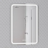 Мебель для ванной комнаты Cersanit Lara 50, раковина Como 50, зеркало LED 051 pro 55, с микрофоном и динамиками