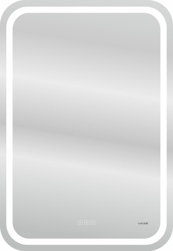 Мебель для ванной комнаты Cersanit Lara 50, раковина Como 50, зеркало LED 051 pro 55, с микрофоном и динамиками