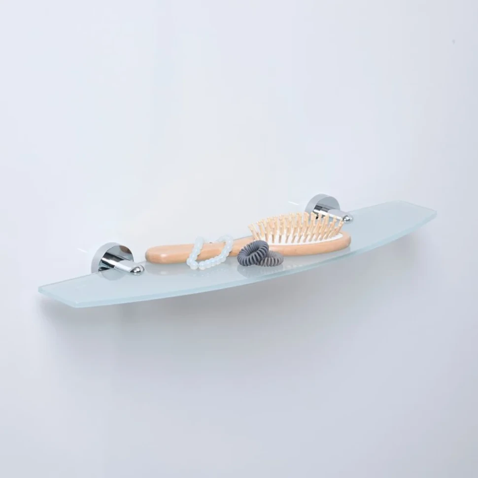 Полка под зеркало Wasserkraft Mosel 46624 50 см, стеклянная