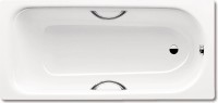 Стальная ванна Kaldewei Advantage Saniform Plus Star 337 180x80 см, пристенная, на ножках, с ручками, с самоочищающимся покрытием