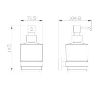 Дозатор для жидкого мыла Wonzon & Woghand Graffity WW-9333-BG настенный, золото Дозатор для жидкого мыла Wonzon & Woghand Graffity WW-9333-BG настенный, золото