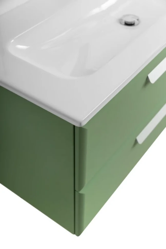 Тумба под раковину без столешницы Cezares Eco Cer-N 120 фисташковый софт, ручки сатин