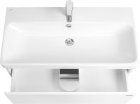 Тумба с раковиной AQUATON Сканди 90 белый глянец, белый матовый