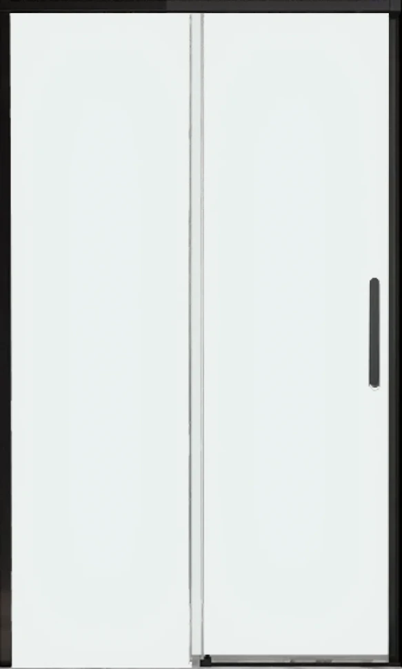 Дверь для душевого уголка Veconi Premium Trento PTD-40B 150 см, профиль черный матовый, стекло прозрачное