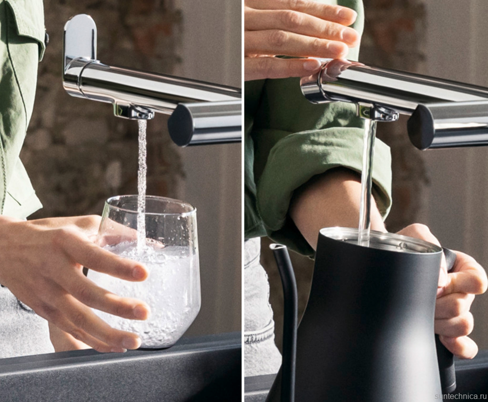 Смеситель для кухни Hansgrohe Aqittura M91 76804800 сталь