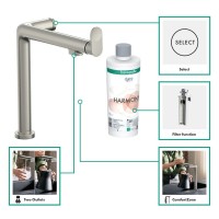 Смеситель для кухни Hansgrohe Aqittura M91 76804800 сталь