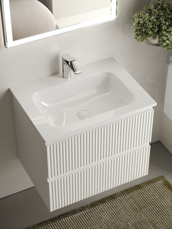 Тумба с раковиной Sancos Snob R 60 см, bianco