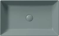Накладная раковина GSI Kube X 60x37, серая, прямоугольная Накладная раковина GSI Kube X 60x37, серая, прямоугольная