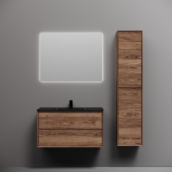 Мебель для ванной комнаты Sancos Marmi 2.0 90 дуб чарльстон, раковина CN7002MB